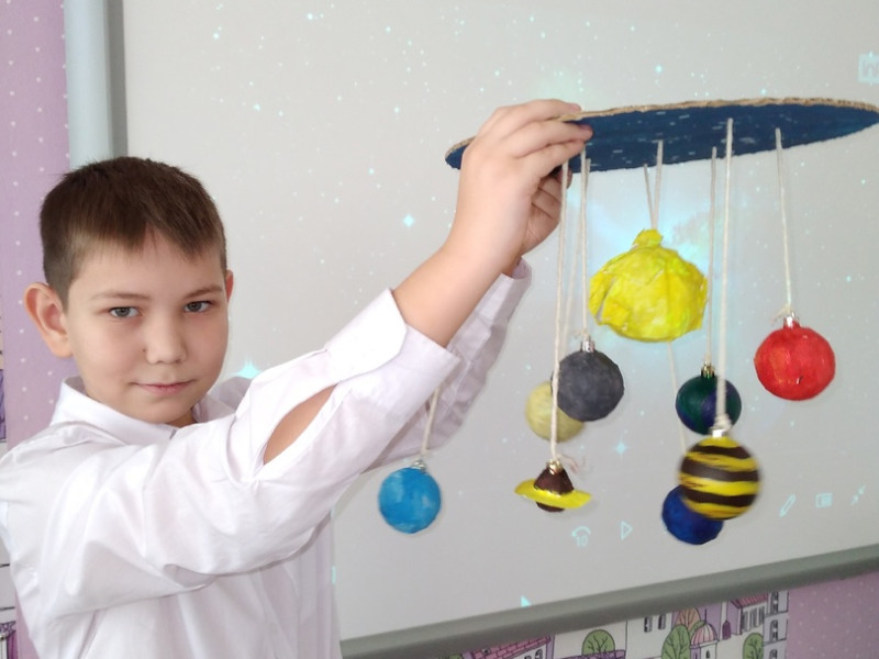 День космонавтики в начальной школе.